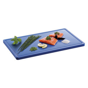 Cutting Board 530 x 325 mm - Blue - 20 mm Thickness - Bartscher