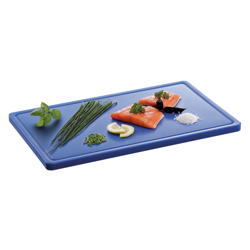 Schneidebrett 530 x 325 mm - Blau - 20 mm Dicke - Bartscher Schneidebrett 530 x 325 mm - Blau - 20 mm Dicke - Bartscher