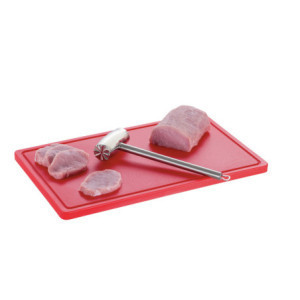 Snijplank 530 x 325 mm - Rood - 20 mm Dikte - Bartscher
