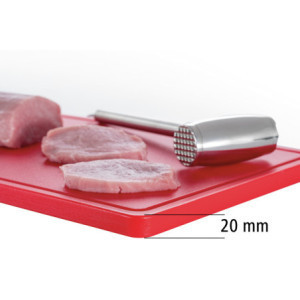 Snijplank 530 x 325 mm - Rood - 20 mm Dikte - Bartscher