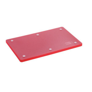 Snijplank 530 x 325 mm - Rood - 20 mm Dikte - Bartscher