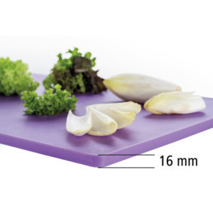 Planche à Découper 600 x 400 mm - Violette - 16 mm d'Epaisseur - Bartscher