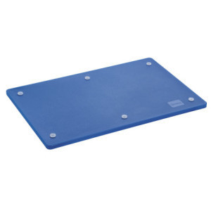 Planche à Découper 600 x 400 mm - Bleue - 16 mm d'Epaisseur - Bartscher