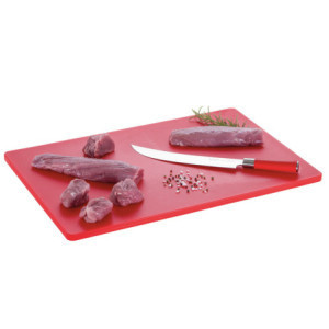 Snijplank 600 x 400 mm - Rood - 16 mm Dikte - Bartscher