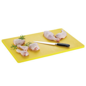 Cutting Board 600 x 400 mm - Yellow - 16 mm Thickness - Bartscher