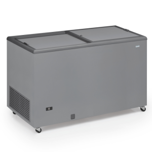 Professionelle Edelstahl-Truhe Gefrierschrank mit undurchsichtigem Deckel - 400 L