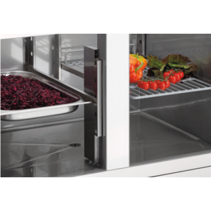 Gekoelde Saladette met 2 Deuren - 2 x GN 1/1 en 3 x GN 1/6