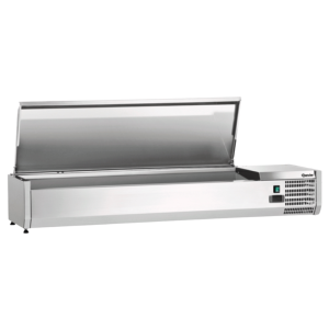 RVS gekoelde saladette om op te zetten - 5 x GN 1/3 + 1 x GN 1/2
