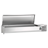 Saladette Réfrigérée à Poser Inox - 5 x GN 1/3 + 1 x GN 1/2