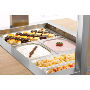 Chariot Buffet Chaud - 3 x GN 1/1