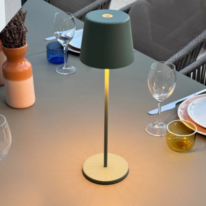 Touch LED Tafellamp Kelly Olive met Oplaadstation - Set van 6 - Lumisky