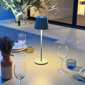 Touch LED Tafellamp Kelly Olive met Oplaadstation - Set van 6 - Lumisky