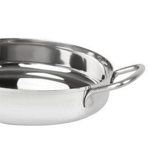 Edelstahlplatte Tischpräsentation 180 mm - Gastronoble