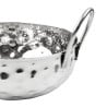 Gehamerd Kadai Schotel van Roestvrij Staal Tafel Presentatie 150 mm - Gastronoble