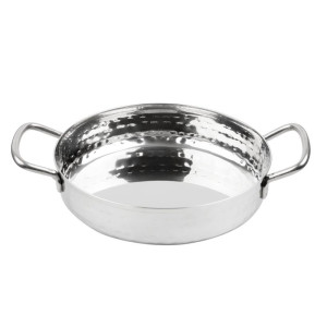 Plat en Inox Martelé Tafelpresentatie 125mm - Gastronoble