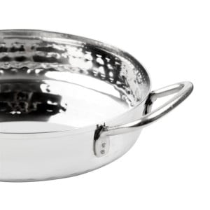 Plat en Inox Martelé Tafelpresentatie 125mm - Gastronoble