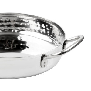 Plat en Inox Martelé Tafelpresentatie 150mm - Gastronoble