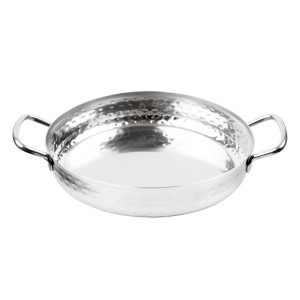 Plat en Inox Martelé Tafelpresentatie 180mm - Gastronoble