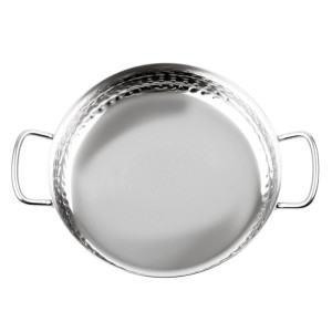 Plat en Inox Martelé Tafelpresentatie 180mm - Gastronoble