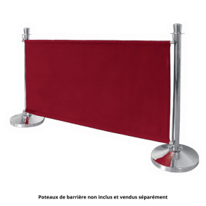 Red Canvas Barrier and Fixings - Bolero - Fourniresto