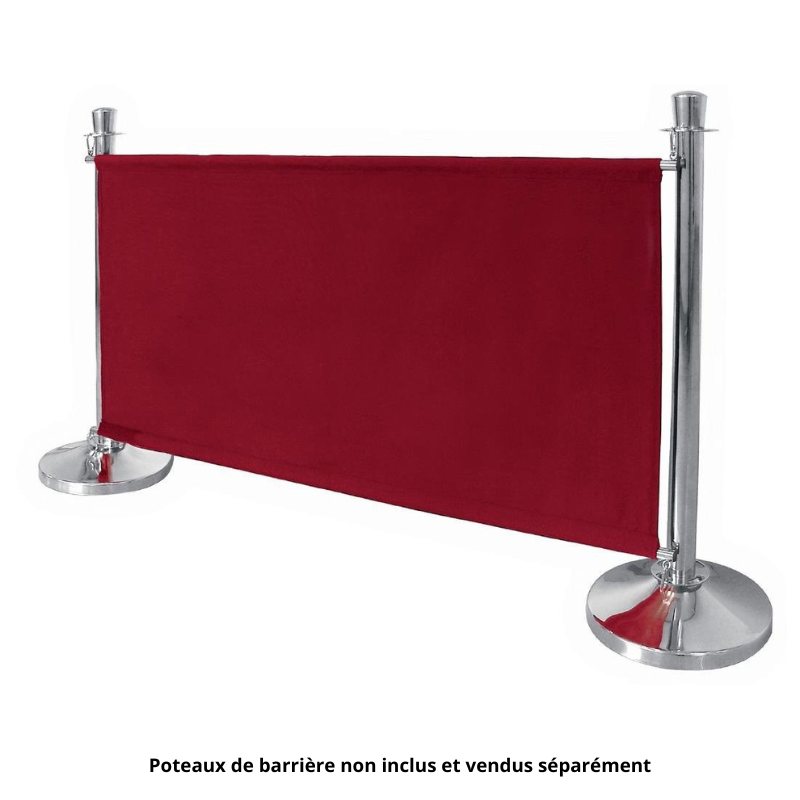 Barriere aus rotem Stoff und Befestigungen - Bolero - Fourniresto Barriere aus rotem Stoff und Befestigungen - Bolero - Fourniresto