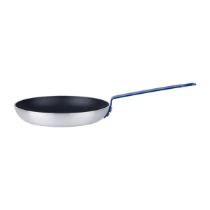 Antikleef Aluminium Koekenpan Teflon Plus Blauwe Handgreep 28cm - Gastronoble