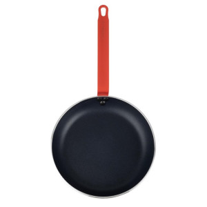 Antikleef Aluminium Koekenpan Teflon Rode handgreep 280mm - Gastronoble