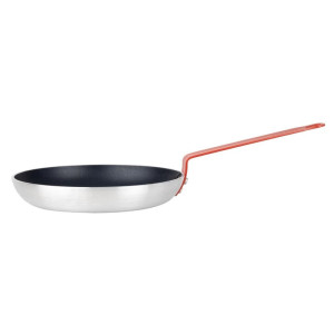 Antiaanbakpan Aluminium Teflon Rode Handgreep 240mm - Gastronoble