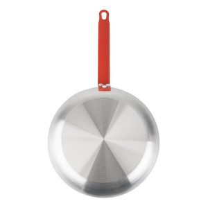 Antiaanbakpan Aluminium Teflon Rode Handgreep 240mm - Gastronoble