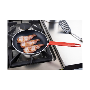 Antiaanbakpan Aluminium Teflon Rode Handgreep 240mm - Gastronoble