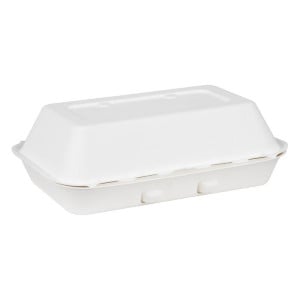 Composteerbare Suikerriet Voedselbakjes Fiesta 400x335mm - Set van 200 - Fiesta Green