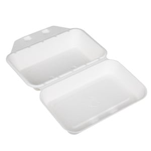 Composteerbare Suikerriet Voedselbakjes Fiesta 400x335mm - Set van 200 - Fiesta Green