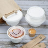 Bols in Bagasse Fiesta Composteerbaar 400 ml - Set van 50 - Gastronoble