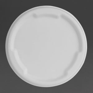 Kompostierbare Bagasse-Deckel Fiesta für Schalen 400/500 ml - Packung mit 50 - Gastronoble