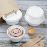 Composteerbare deksels van bagasse Fiesta voor kommen van 400/500 ml - Set van 50 - Gastronoble