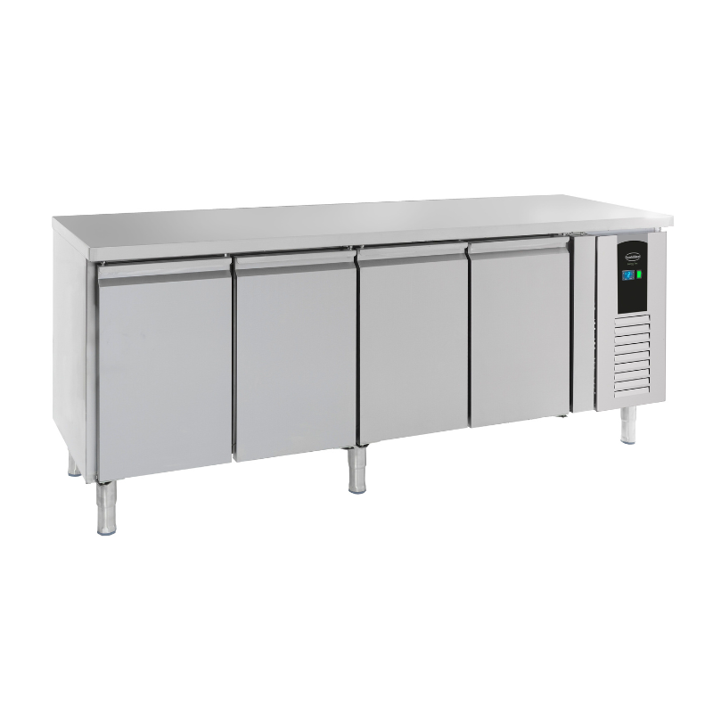 Positieve Koelwerkbank 4 Deuren Energy Line - Diepte 700 - CombiSteel
