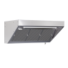 Hotte Snack 700 Led Sans Moteur Dynasteel - Länge 1400 mm, Inox AISI304