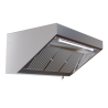 Hotte Snack 700 Led Sans Moteur Dynasteel - Länge 1400 mm, Inox AISI304
