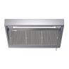 Hotte Snack 700 Led Sans Moteur Dynasteel - Länge 1400 mm, Inox AISI304