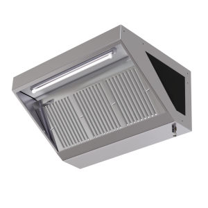 Hotte Snack 700 Led Sans Moteur Dynasteel - Länge 1400 mm, Inox AISI304