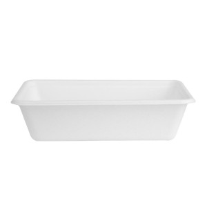 Composteerbare Suikerriet Voedselbakjes 650ml - Set van 100 - Gastronoble