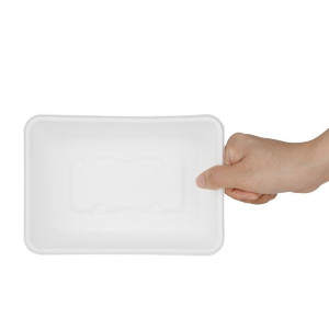 Composteerbare Suikerriet Voedselbakjes 650ml - Set van 100 - Gastronoble