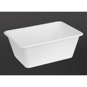 Kompostierbare Bagasse-Lebensmittelbehälter 1000ml - Packung mit 100 - Fiesta Green