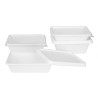 Kompostierbare Bagasse-Lebensmittelbehälter 1000ml - Packung mit 100 - Fiesta Green