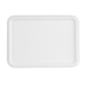 Kompostierbare Bagasse-Deckel für Schalen - Packung mit 100 - Fiesta Green