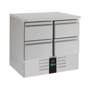 Positieve Koelwerkbank met 4 Laden - 257 L - CombiSteel