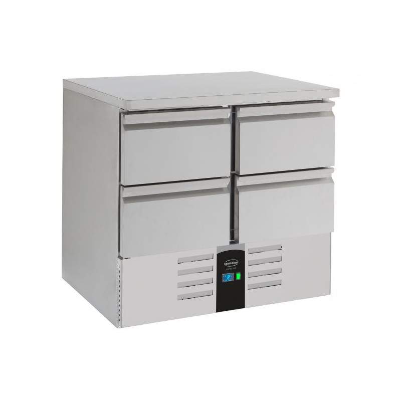 Positieve Koelwerkbank met 4 Laden - 257 L - CombiSteel
