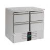 Positieve Koelwerkbank met 4 Laden - 257 L - CombiSteel