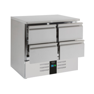 Positieve Koelwerkbank met 4 Laden - 257 L - CombiSteel