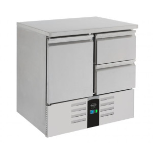 Table Réfrigérée Positive à 1 Porte et 2 Tiroirs - 257 L - CombiSteel